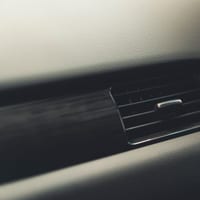Close-up of a car's air conditioning vent
